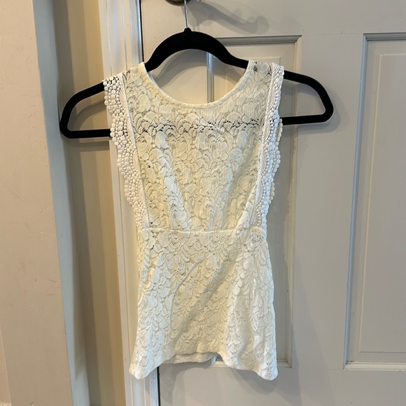 Free People Intimate lace racer back tank top - Picture 1 of 2